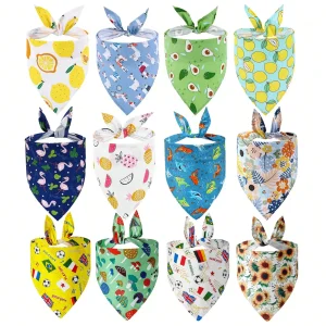 Summer Fruit Print Bandana