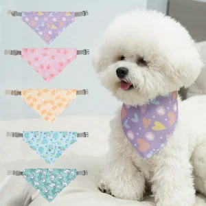 Cute Soft Color Pet Triangle Bandana