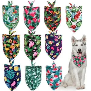 Tropical Pattern Dog Scarf