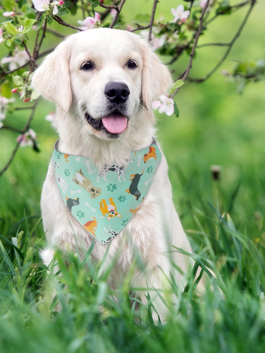 Cartoon Print Pet Cotton Bandana Cotton